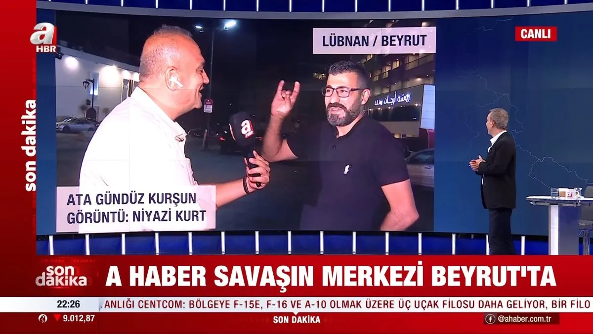 Beyrut’ta yaşayan Mardinli A Haber canlı yayınında böyle seslendi: Korkmuyoruz! Biz Türk’üz