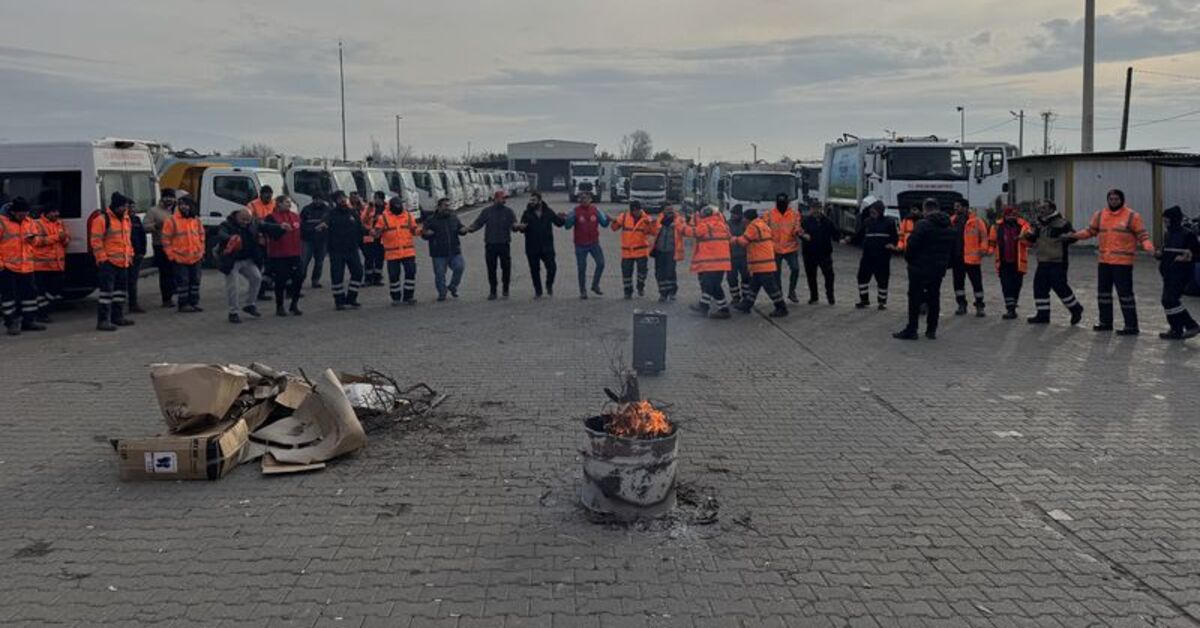 Efeler’de belediye iştiraki şirketin çalışanları iş bıraktı