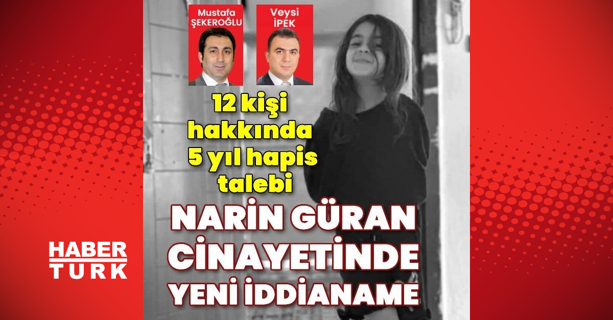 Narin Güran cinayetinde yeni gelişme: 12 kişiye 5 yıl hapis istendi