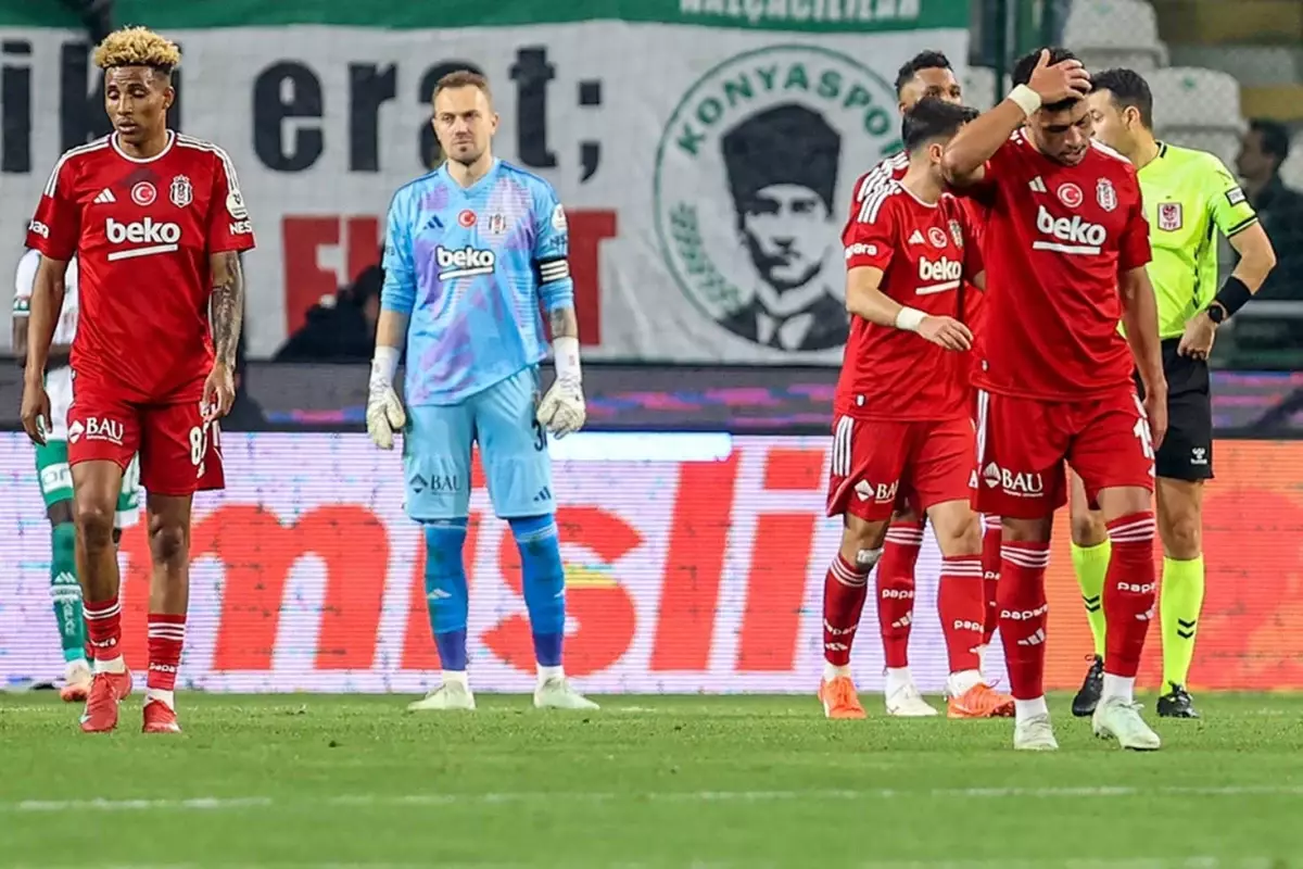 Derbi öncesi darmadağın oldular! Beşiktaş, 9 kişi Konyaspor’a 1-0 yenildi